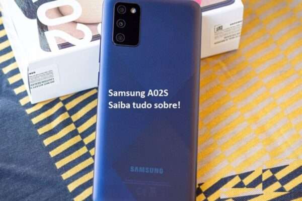 Smartphone Samsung Galaxy A02S 32GB Azul 4G Tela 6.5” Câmera Tripla 13MP
