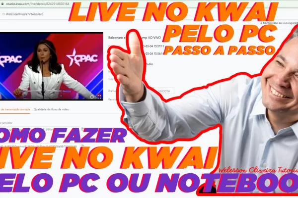 LIVE NO KWAI PELO PC: Veja Como Transmitir ao Vivo no Kwai pelo seu Computador PASSO A PASSO 2023